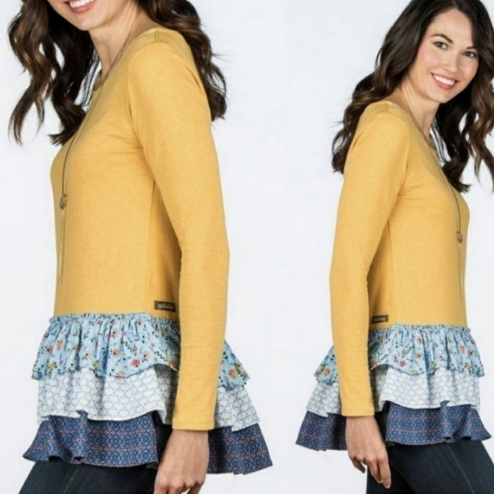 Matilda Jane Weekend Vibes Floral Ruffle Tunic - Picture 2 of 9